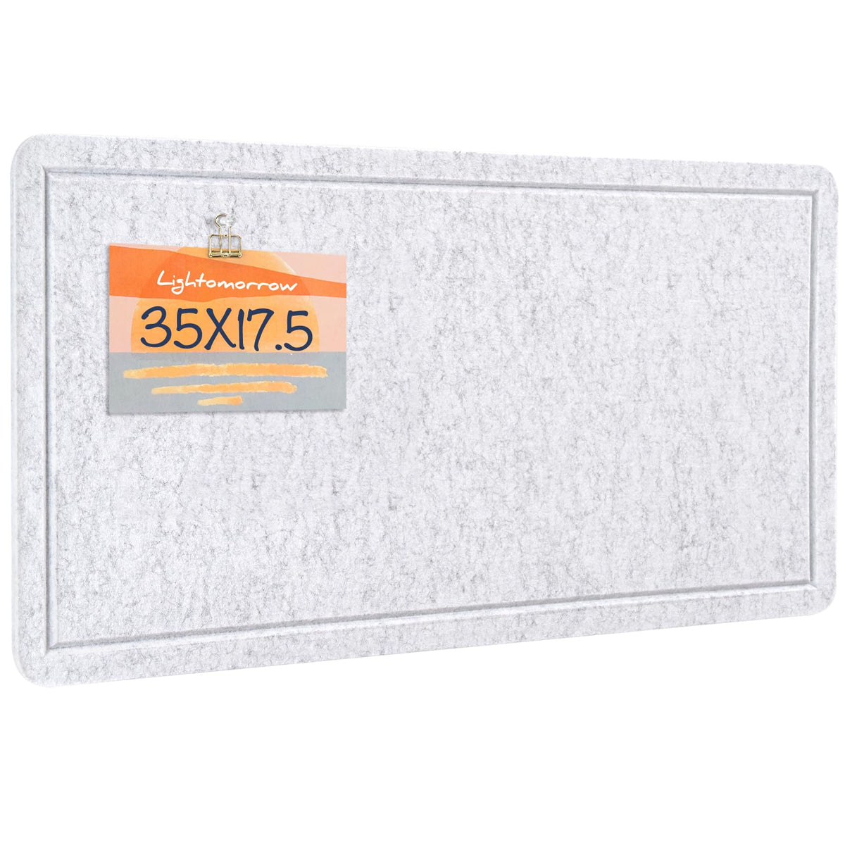 Felt Bulletin Board 36x24 inches, Decorative Pin Board for Home & Office