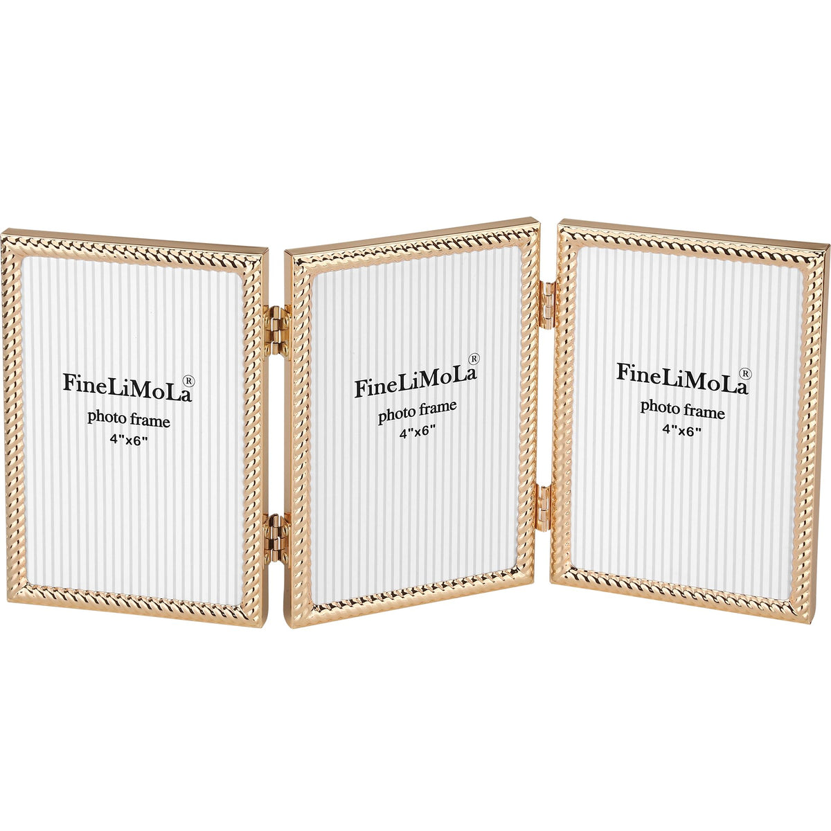 5x7'' Silver Rope Design Metal Picture Frames with Hi Quality Velvet Backing and Real Glass Front,Silver Photo Frame 7x5'' for Desktop Display Or Wall Hanging