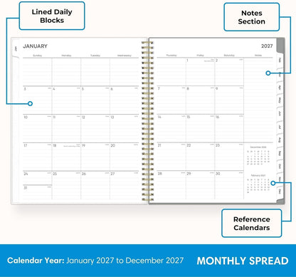 Blue Sky 2027 Weekly & Monthly Planner Calendar, 8.5"x11", Sophie