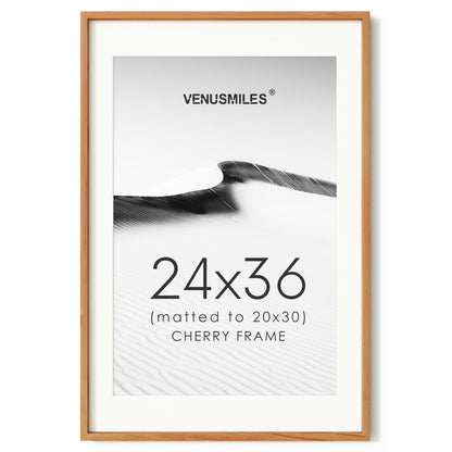 4x6 Picture Frame, USA-Sourced Natural Maple Wood Photo Collage Frame with HD Tempered Glass, Modern Simple 4 x 6 Wooden Frame Matted to 3.5x5, Gallery Wall Frames for Art, Wall or Tabletop Display