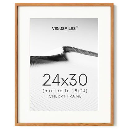 4x6 Picture Frame, USA-Sourced Natural Maple Wood Photo Collage Frame with HD Tempered Glass, Modern Simple 4 x 6 Wooden Frame Matted to 3.5x5, Gallery Wall Frames for Art, Wall or Tabletop Display