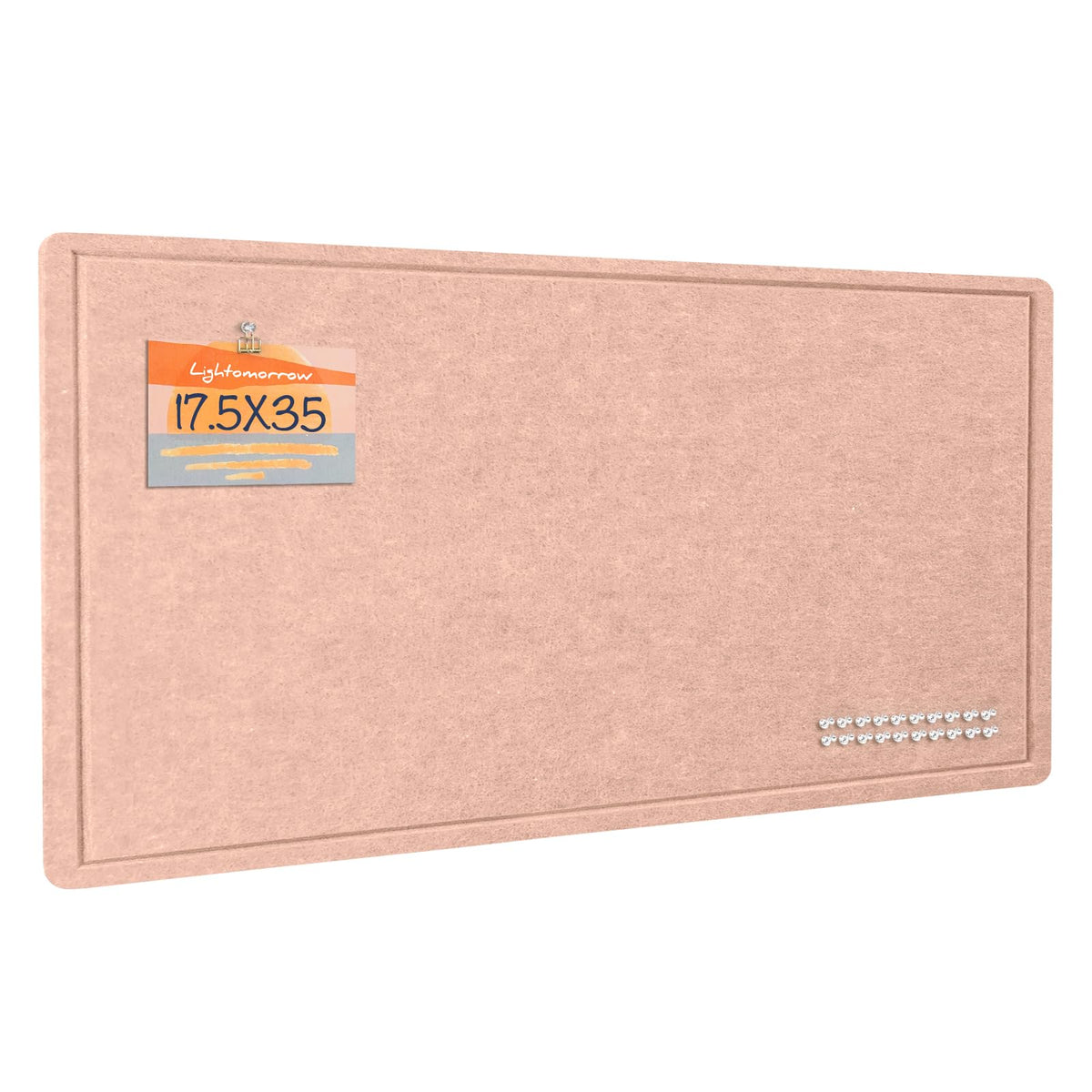 Felt Bulletin Board 36x24 inches, Decorative Pin Board for Home & Office
