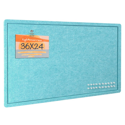 Felt Bulletin Board 36x24 inches, Decorative Pin Board for Home & Office