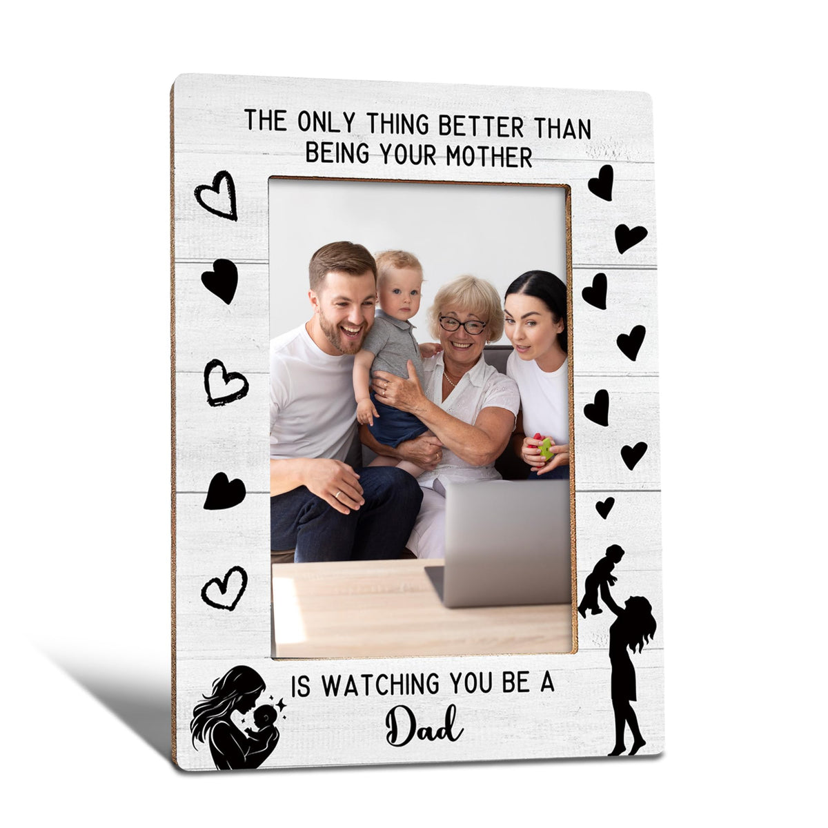You Are My Sunshine Picture Frame, You Are My Sunshine Gifts, Motivational Gifts for Kids Women Men Photo Frame 4x6, Family Baby Girl Boy Wooden Photo Picture Frames for Desk Tabletop Decor