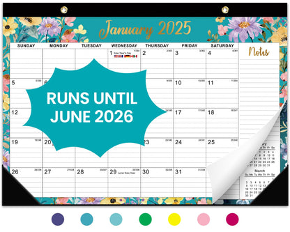 Taja Desk Calendar 2026-2027, Jul 2026-Dec 2027, 18-Month, 17" x 12"