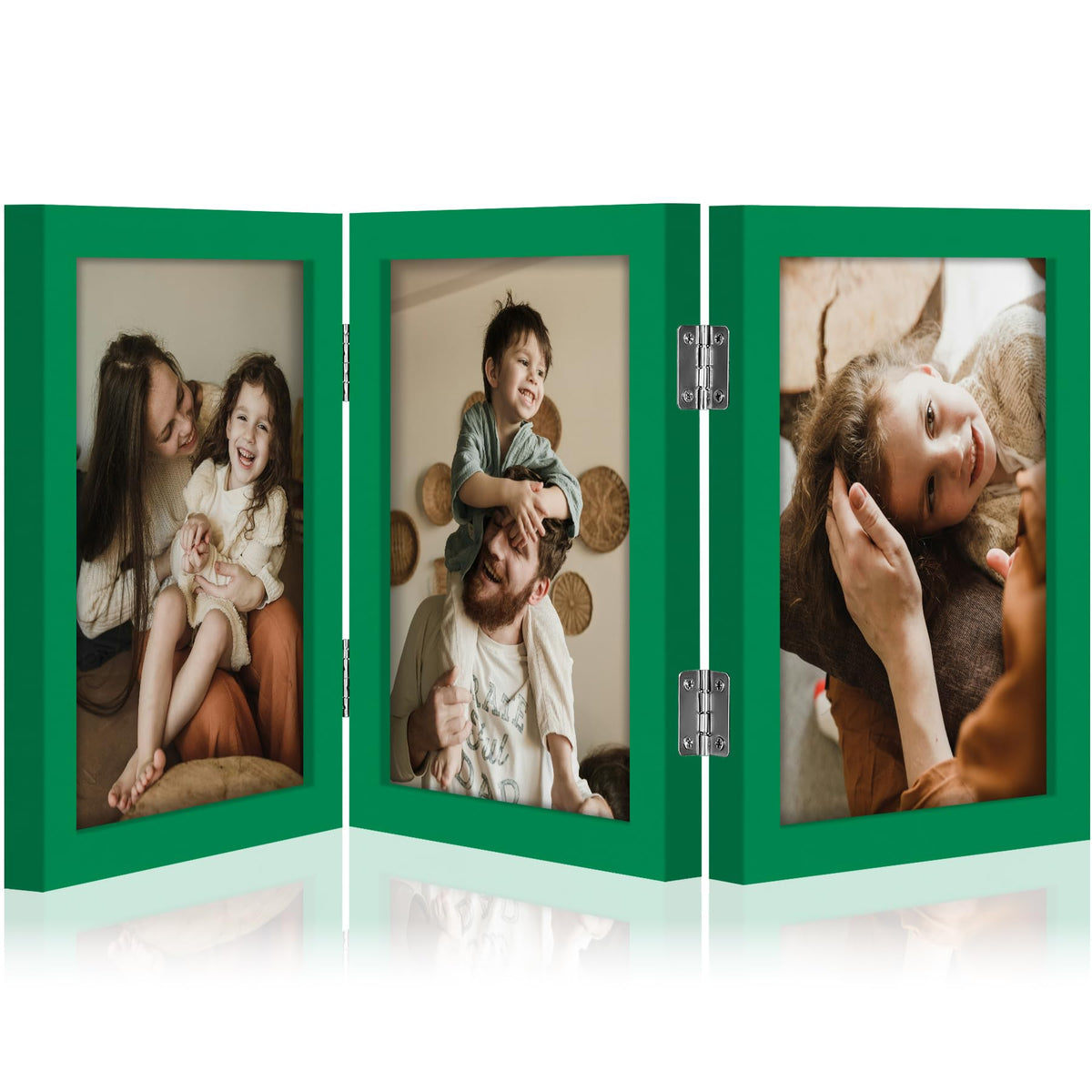 decorUhome Black Triple 4x6 Picture Frame Vertical