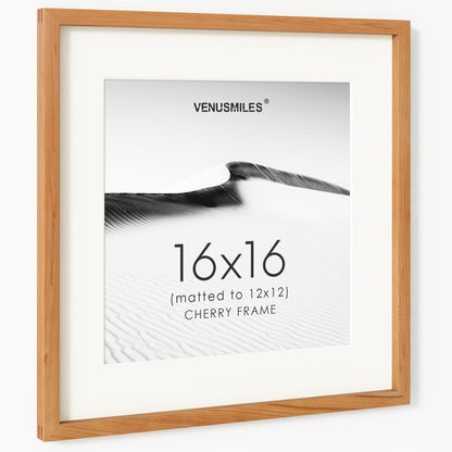 4x6 Picture Frame, USA-Sourced Natural Maple Wood Photo Collage Frame with HD Tempered Glass, Modern Simple 4 x 6 Wooden Frame Matted to 3.5x5, Gallery Wall Frames for Art, Wall or Tabletop Display