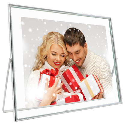 Silver Floating Frame, 4"x6", Horizontal