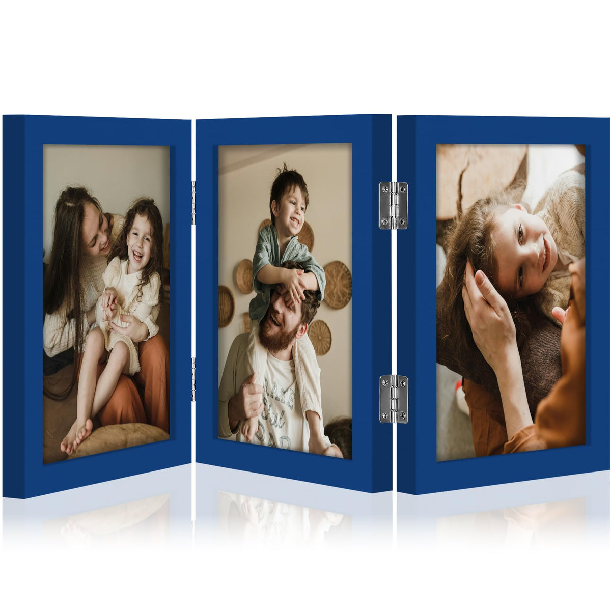 decorUhome Black Triple 4x6 Picture Frame Vertical