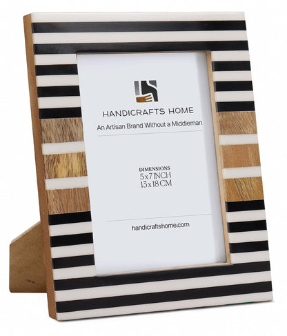Handicrafts Home Handmade 5x7 Wood Picture Frame Neutral Modern Home Decor
