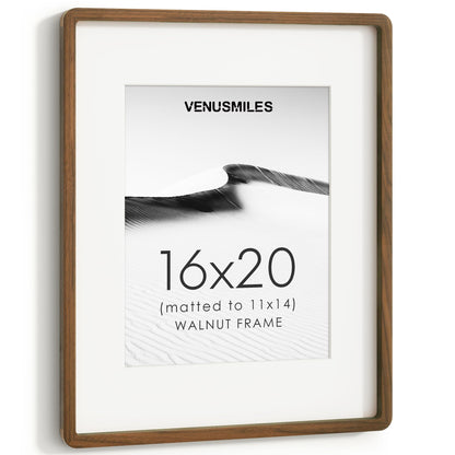 4x6 Picture Frame, USA-Sourced Natural Maple Wood Photo Collage Frame with HD Tempered Glass, Modern Simple 4 x 6 Wooden Frame Matted to 3.5x5, Gallery Wall Frames for Art, Wall or Tabletop Display