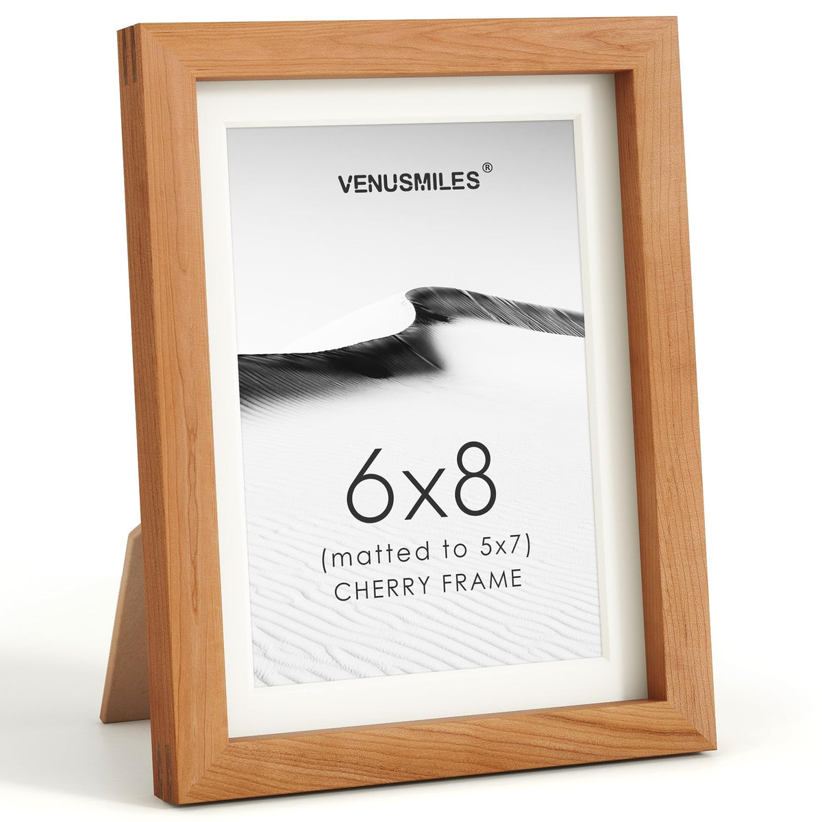 4x6 Picture Frame, USA-Sourced Natural Maple Wood Photo Collage Frame with HD Tempered Glass, Modern Simple 4 x 6 Wooden Frame Matted to 3.5x5, Gallery Wall Frames for Art, Wall or Tabletop Display