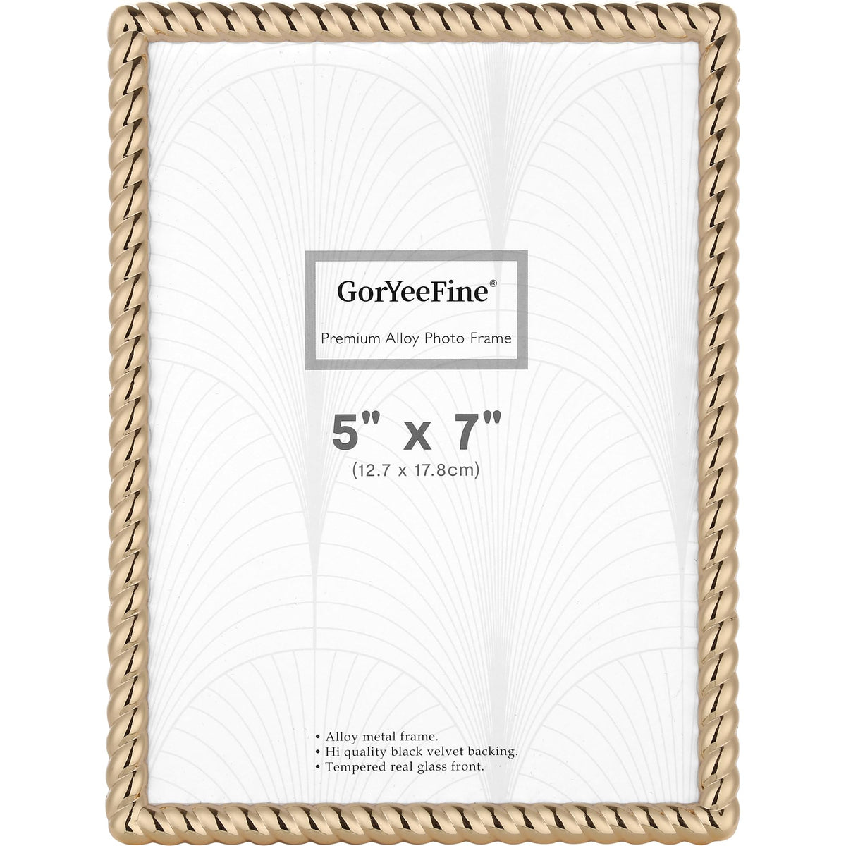 4x6‘’ Gold Arched Picture Frame,Tempered Real Glass Photo Frame with Premium Velvet Backing,for Tabletop & Shelf Display Decorative Frame for Home Office Decor