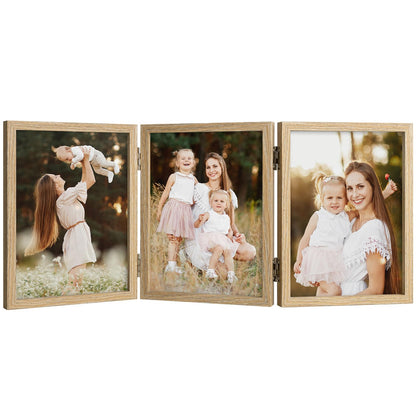 4x6 Triple Picture Frame Tabletop Display for Photos Pink