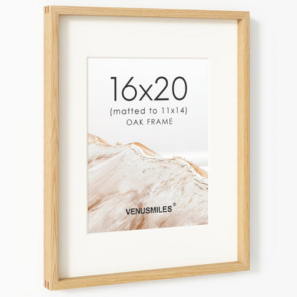 4x6 Picture Frame, USA-Sourced Natural Maple Wood Photo Collage Frame with HD Tempered Glass, Modern Simple 4 x 6 Wooden Frame Matted to 3.5x5, Gallery Wall Frames for Art, Wall or Tabletop Display