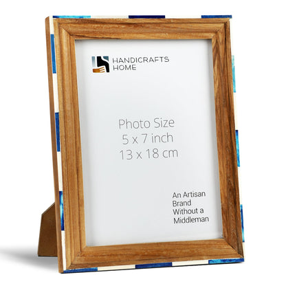 Handicrafts Home Handmade 5x7 Wood Picture Frame Neutral Modern Home Decor