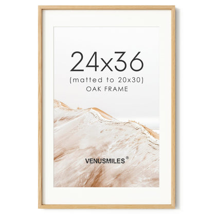 4x6 Picture Frame, USA-Sourced Natural Maple Wood Photo Collage Frame with HD Tempered Glass, Modern Simple 4 x 6 Wooden Frame Matted to 3.5x5, Gallery Wall Frames for Art, Wall or Tabletop Display