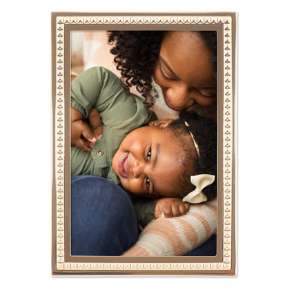 Lawrence Frames Metal Frame, Mini Pyramid, Gold, 4x4 Heart