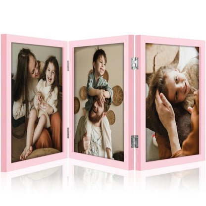decorUhome Black Triple 4x6 Picture Frame Vertical