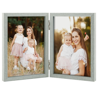 4x6 Triple Picture Frame Tabletop Display for Photos Pink