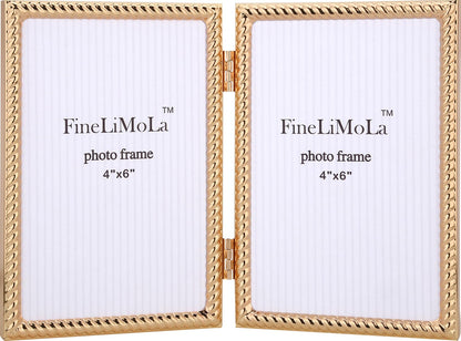 5x7'' Silver Rope Design Metal Picture Frames with Hi Quality Velvet Backing and Real Glass Front,Silver Photo Frame 7x5'' for Desktop Display Or Wall Hanging