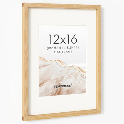 4x6 Picture Frame, USA-Sourced Natural Maple Wood Photo Collage Frame with HD Tempered Glass, Modern Simple 4 x 6 Wooden Frame Matted to 3.5x5, Gallery Wall Frames for Art, Wall or Tabletop Display