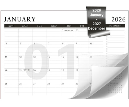 Yoment Desk Calendar 2026-2027, 17" x 12", from Now - Dec 2027(18 Months)