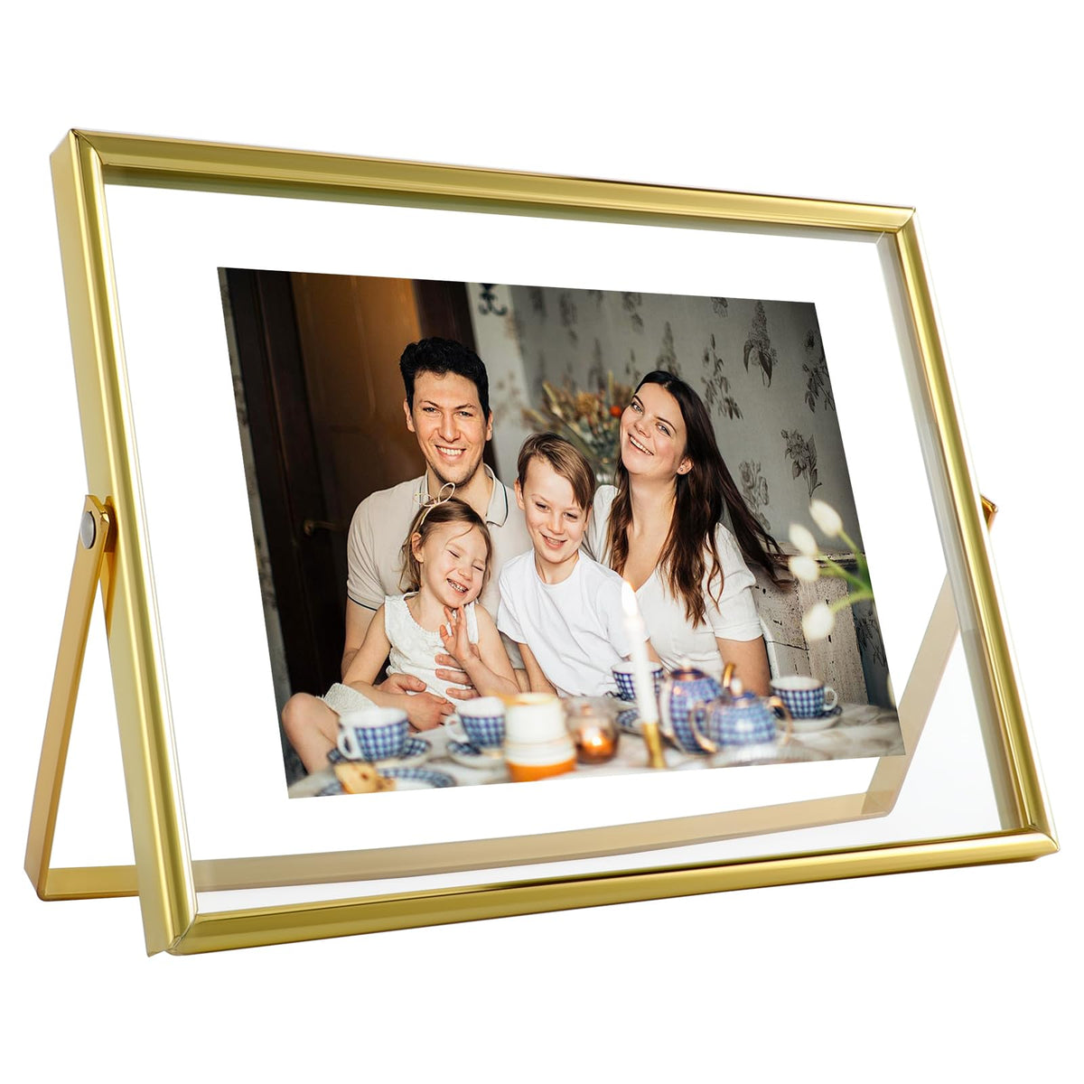 Silver Floating Frame, 4"x6", Horizontal