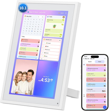 10.1" Digital Calendar, Full HD Smart Display for Family Organizer
