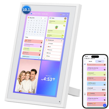 10.1" Digital Calendar, Full HD Smart Display for Family Organizer