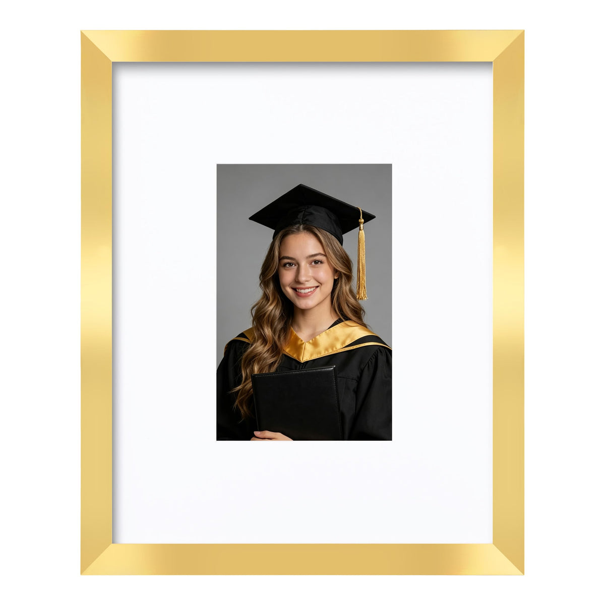 eletecpro 11x14 Signable Picture Frame with Clear Acrylic Cover, Signature Photo Frame with Mat Display 5x7 Photo for Tabletop or Wall, Wedding Guest Book Alternative, Graduation Decoration, Black