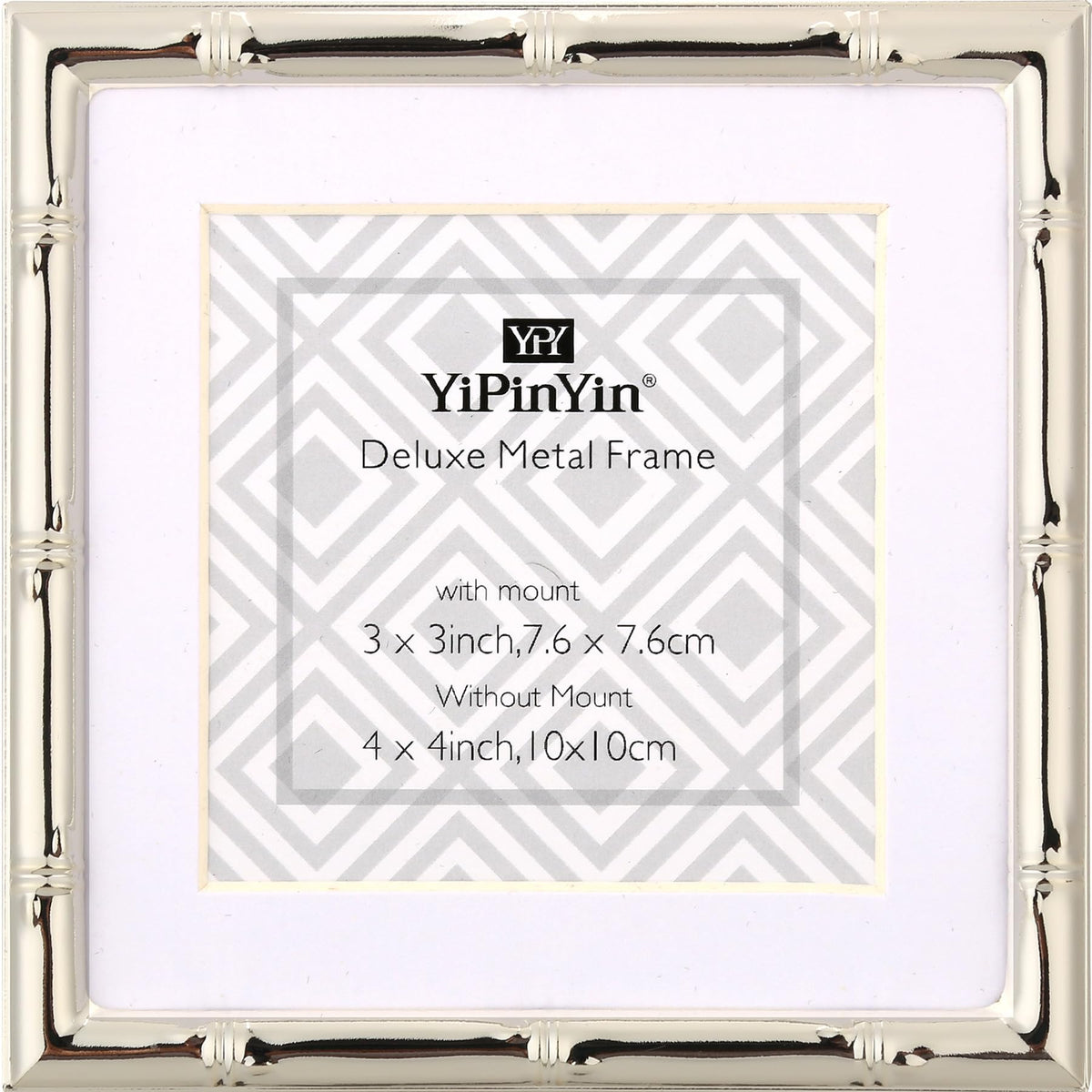 YiPinYin Dark Gold 4x6'' Bamboo Detail Designs Hinged Triple Metal Picture Frame,Elegant Gold Plated Wedding Photo Frames With Soft Touch Velvet Backing for Desktop and Wall Décor