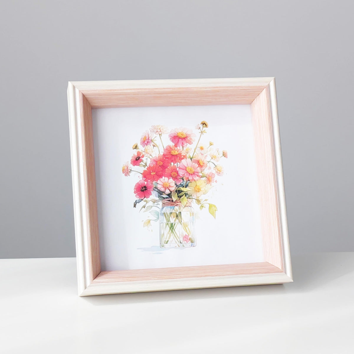 5x5 Blue Beige Square Picture Frame, 5x5 Resin Photo Frame, Wall and Desktop Display Picture Frame, Plexiglass
