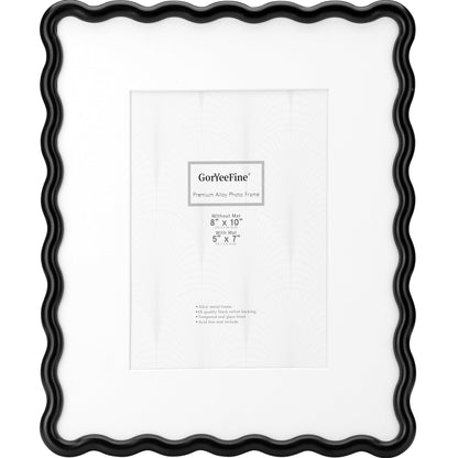 3-2x3'' Silver Heavy-Duty Zinc Alloy Picture Frames,Wave Design Silver Picture Frame Multi 3x2'' Photo Frame,with Black Premium Velvet Backing,for Desktop and Wall Hanging.