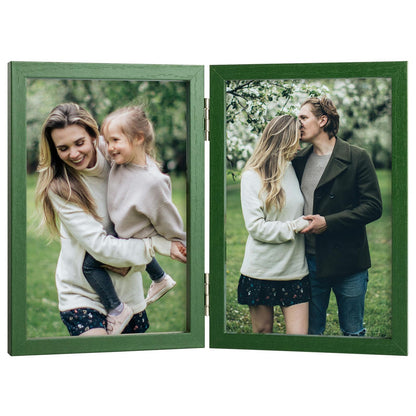 5x7 Triple Picture Frame Tabletop Display for Photos Pink