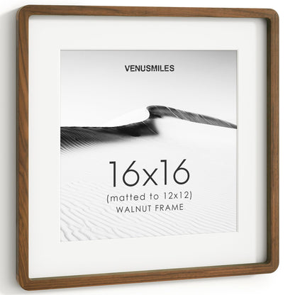 4x6 Picture Frame, USA-Sourced Natural Maple Wood Photo Collage Frame with HD Tempered Glass, Modern Simple 4 x 6 Wooden Frame Matted to 3.5x5, Gallery Wall Frames for Art, Wall or Tabletop Display