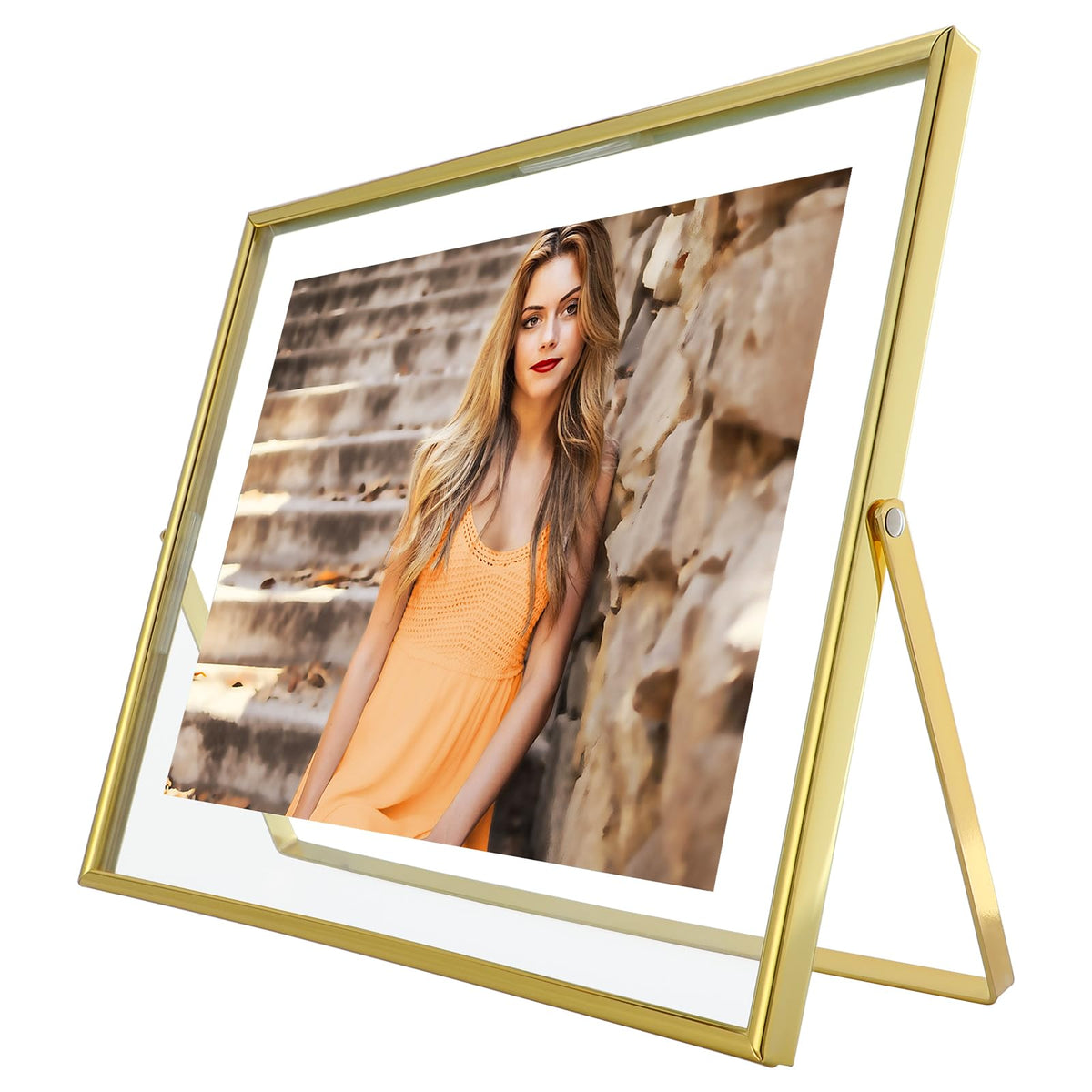 Silver Floating Frame, 4"x6", Horizontal