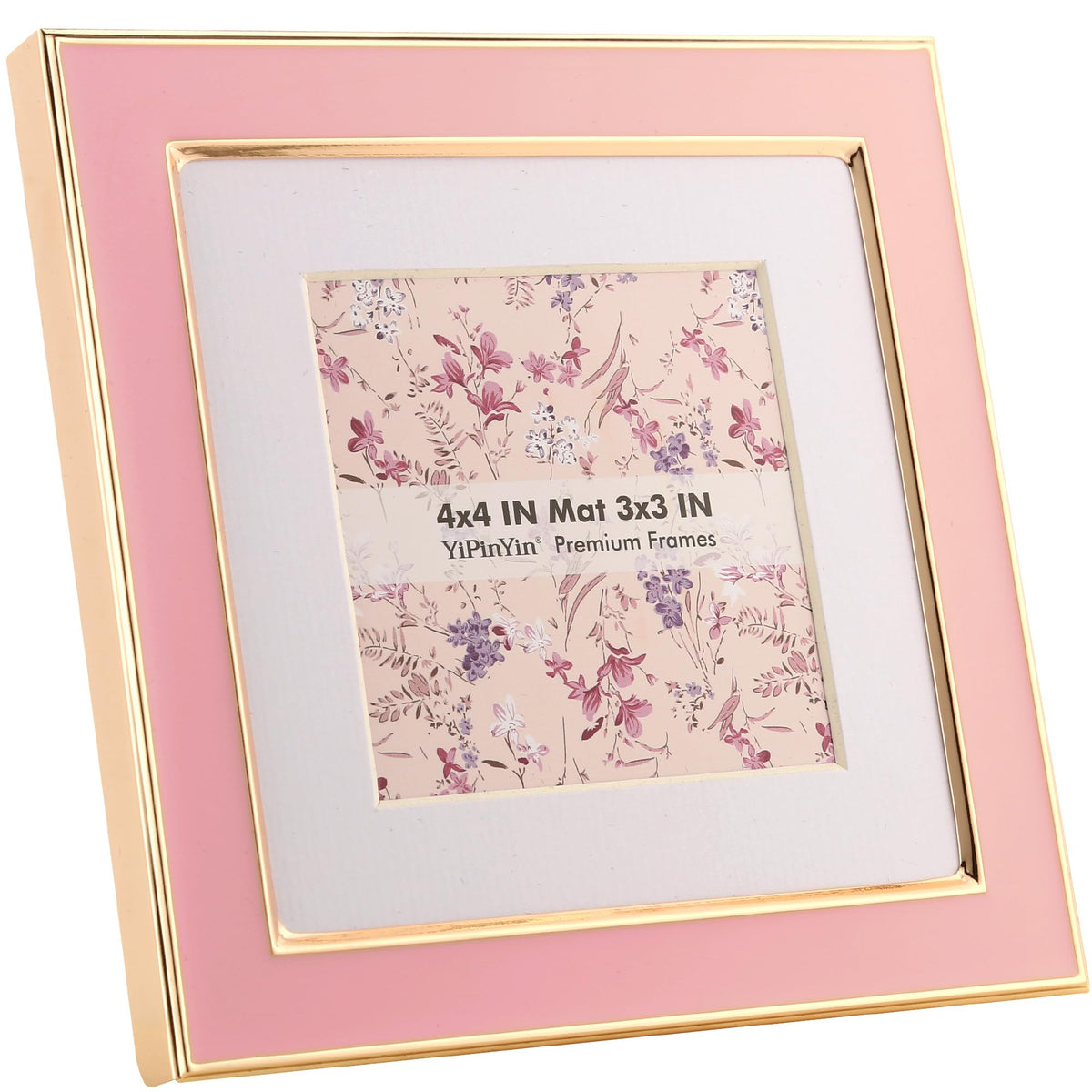 YiPinYin 5x7''Jasper Green Enamel Picture Frames with Gold-Plated Metal Frame Design,HD-Real Glass & Velvet Back,for Countertop,Tabletop Display,Bookshelf,Wall Décor