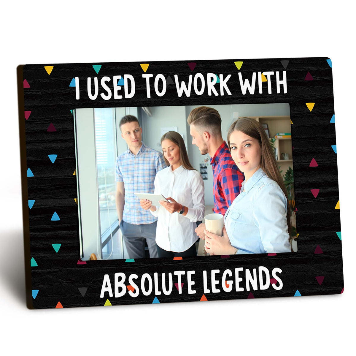 Coworkers 4x6 Picture Frame, Retirement Farewell Photo Frame, Best Retired Gifts for Coworkers Leaving, I Used to Work with Absolute Legends Picture Photo Frames for Desk Decor