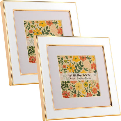 YiPinYin 5x7''Jasper Green Enamel Picture Frames with Gold-Plated Metal Frame Design,HD-Real Glass & Velvet Back,for Countertop,Tabletop Display,Bookshelf,Wall Décor