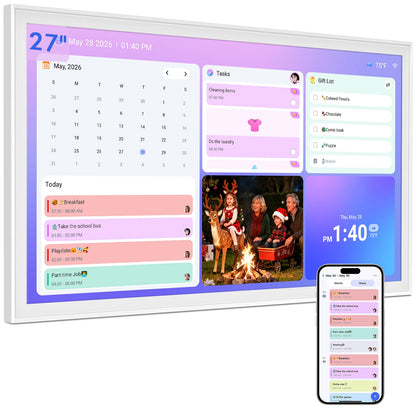 10.1" Digital Calendar, Full HD Smart Display for Family Organizer