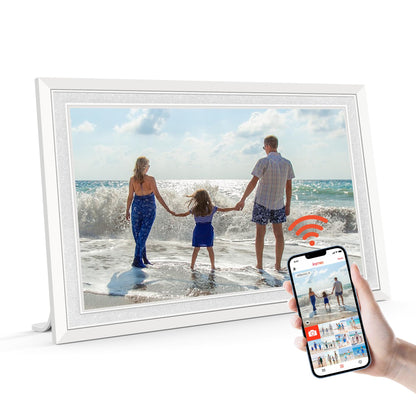 Frameo Digital Picture Frame,10.1" Electronic Photo Frames WiFi, 32GB