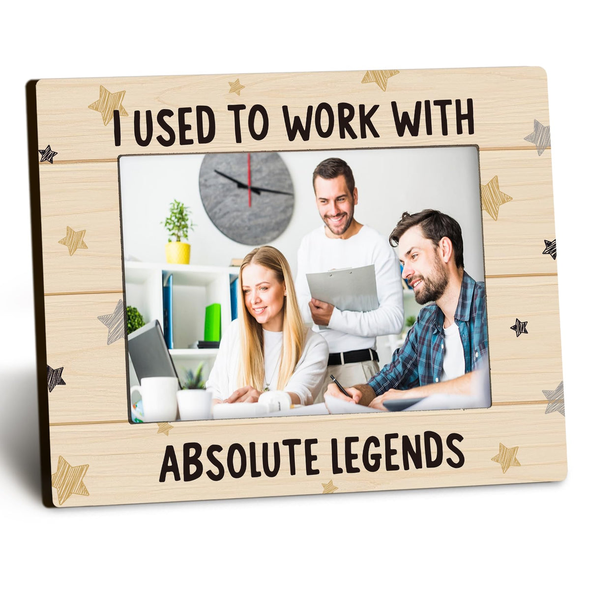 Coworkers 4x6 Picture Frame, Retirement Farewell Photo Frame, Best Retired Gifts for Coworkers Leaving, I Used to Work with Absolute Legends Picture Photo Frames for Desk Decor