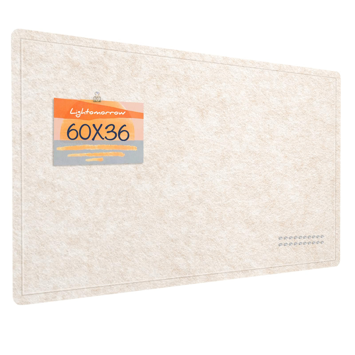 Felt Bulletin Board 36x24 inches, Decorative Pin Board for Home & Office