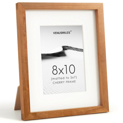 4x6 Picture Frame, USA-Sourced Natural Maple Wood Photo Collage Frame with HD Tempered Glass, Modern Simple 4 x 6 Wooden Frame Matted to 3.5x5, Gallery Wall Frames for Art, Wall or Tabletop Display