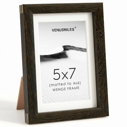 4x6 Picture Frame, USA-Sourced Natural Maple Wood Photo Collage Frame with HD Tempered Glass, Modern Simple 4 x 6 Wooden Frame Matted to 3.5x5, Gallery Wall Frames for Art, Wall or Tabletop Display
