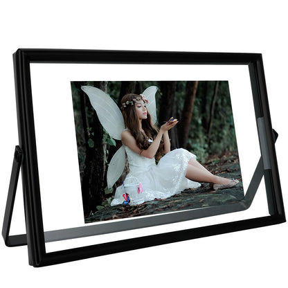 Silver Floating Frame, 4"x6", Horizontal