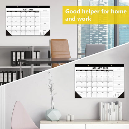 Desk Calendar 2026-2027 -18 Months-JULY 2026 to December 2027,Desk calendar 2026-2027,12x17 in,Calendar 2026-2027,Office Desk Calendar 2027