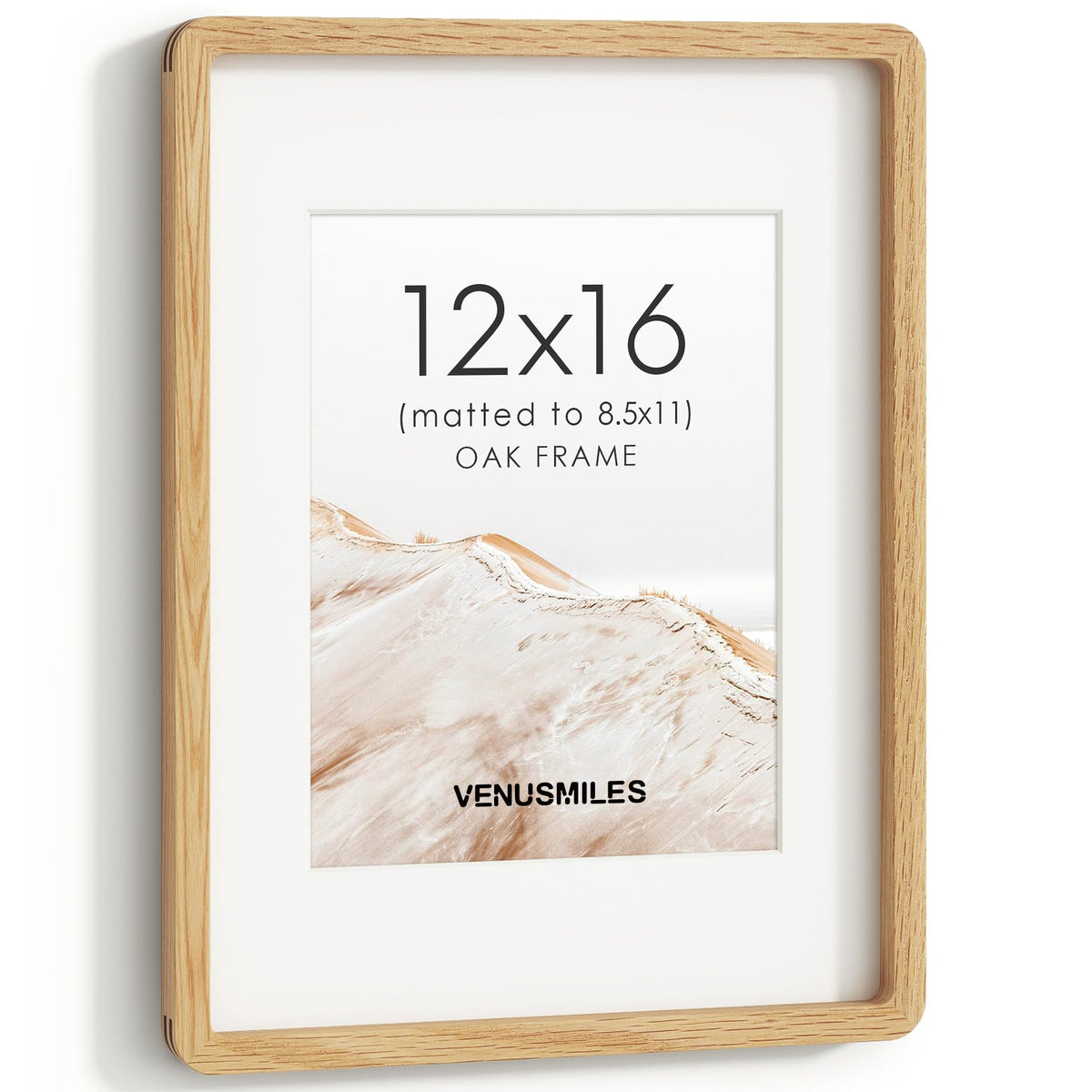 4x6 Picture Frame, USA-Sourced Natural Maple Wood Photo Collage Frame with HD Tempered Glass, Modern Simple 4 x 6 Wooden Frame Matted to 3.5x5, Gallery Wall Frames for Art, Wall or Tabletop Display