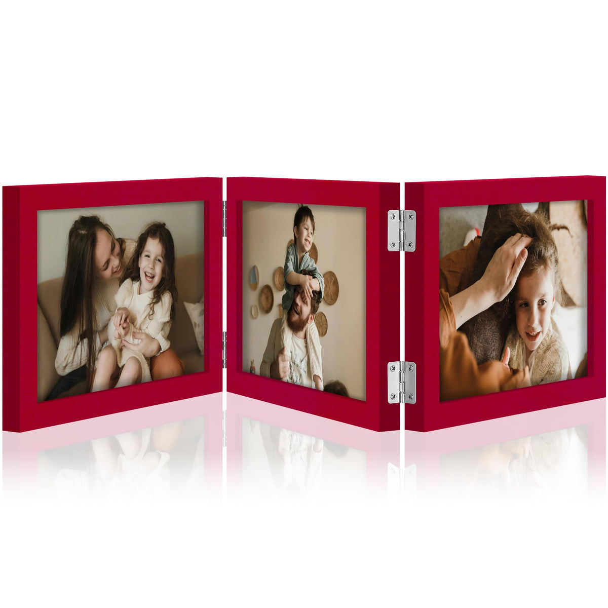 decorUhome Black Triple 4x6 Picture Frame Vertical